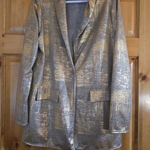 Metallic Blazer Jacket